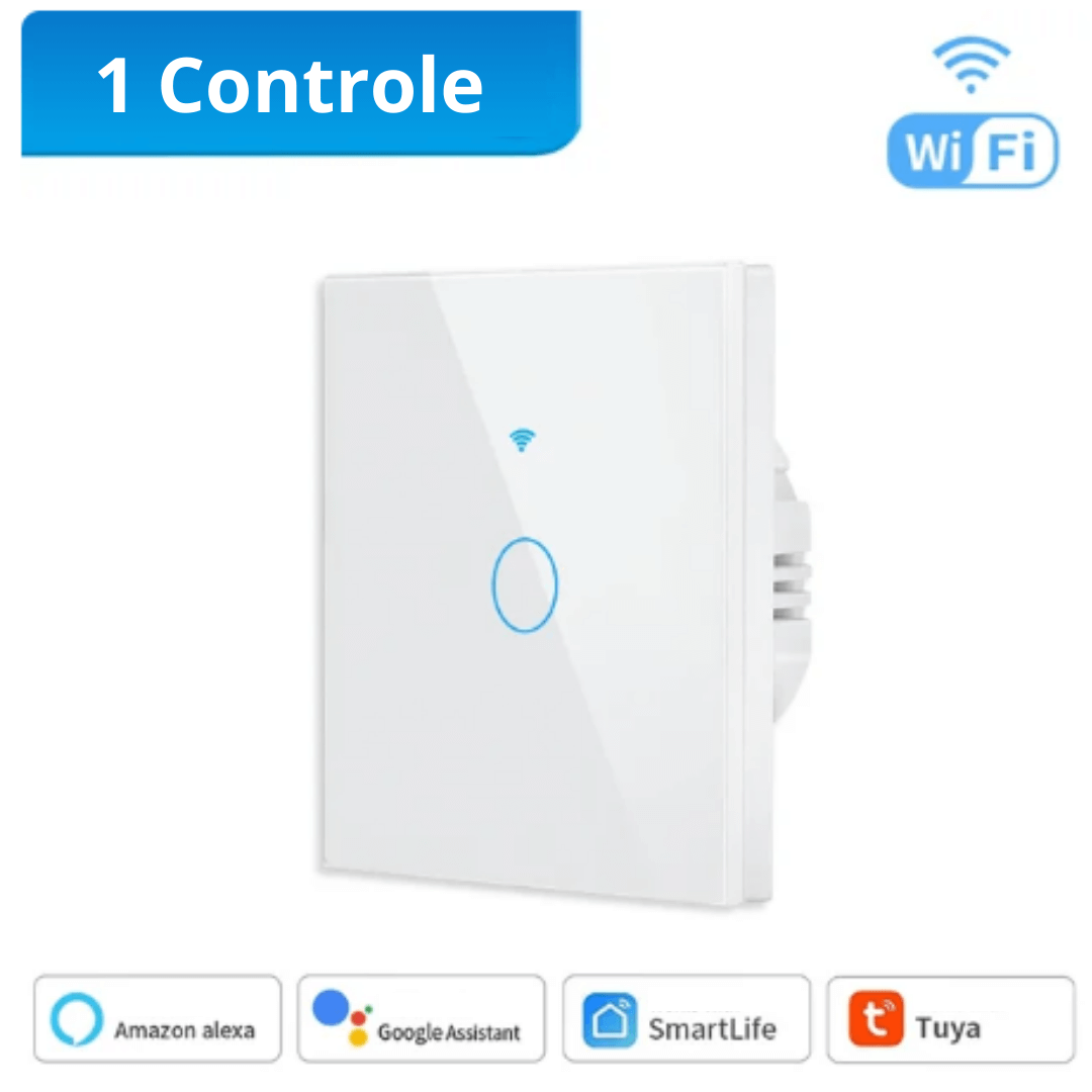 1 Controlador Inteligente WiFi Tuya | Importados Pro | Cor Branco