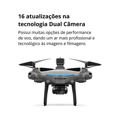 Tecnologia máxima performance de voo, dando um ar profissional e tecnológico às imagens e filmagens aéreas.